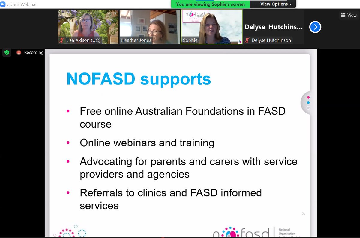 DrLisaAkison's tweet photo. In the last session of the day, Sophie Harrington from @NOFASDAustralia giving us an update on the resources provided for parents and carers of people with #FASD. You can check out their website here: https://t.co/TwQxfpEqbH #FASDSIG @APSADConf https://t.co/mJrVlXRzqJ