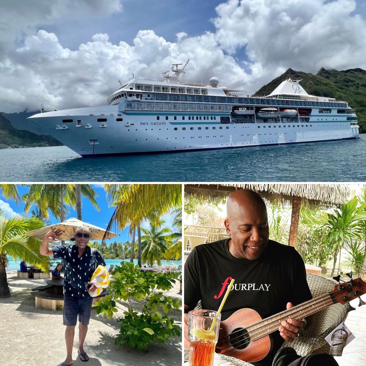 SmoothJazzRadio's tweet photo. #JazzWeekending @nathaneast prepping in paradise for the exclusive @JazzofFourplay Reunion w/ @BobJamesMusic @HarveyMasonSr & @RobbenFord on board @sandyshore’s @jazzweekender South Pacific Cruise, April 23-30, 2022! ☀️🌸🏝🍹🎶
Booking info available at https://t.co/H3iYVnlbqb https://t.co/koXvhi0yt1