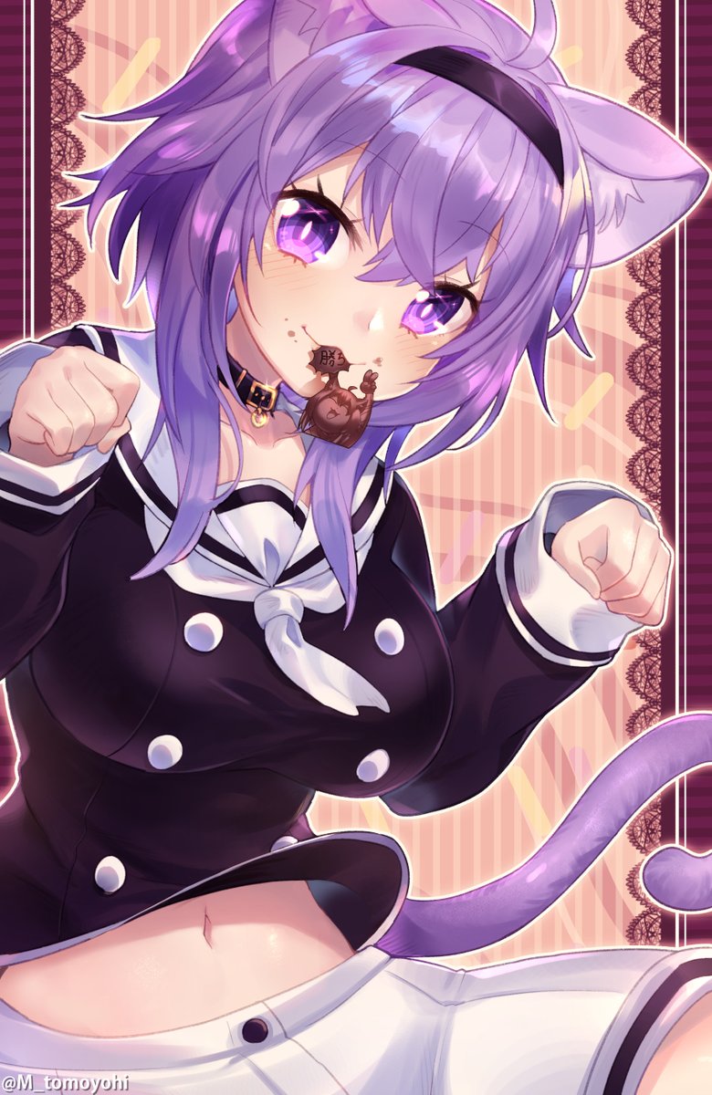 猫又おかゆ 「#いいおなかの日 」|トモヨヒのイラスト