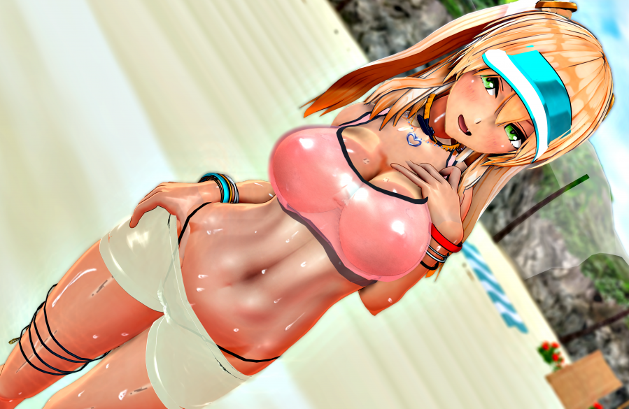 いいおなかの日なのでエルフと褐色ギャル 