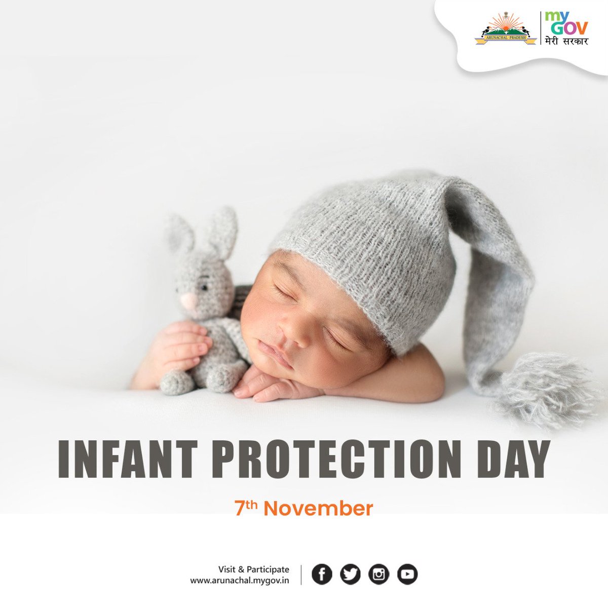 MyGovArunachal's tweet photo. We have come a long way in curving the infant mortality rate in our nation, but still have a long way to go. On #WorldInfantProtectionDay let's raise awareness towards the healthy development of new born infants & aid each parent in providing all-round nourishment to their child. https://t.co/8EzVq32jTj