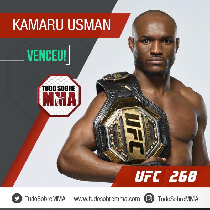 ANNDD STIILLLLL! #UFC268

O nigeriano Kamaru Usman manteve o cinturão dos meio-médios ao bater o americano Colby Covington na decisão unânime.