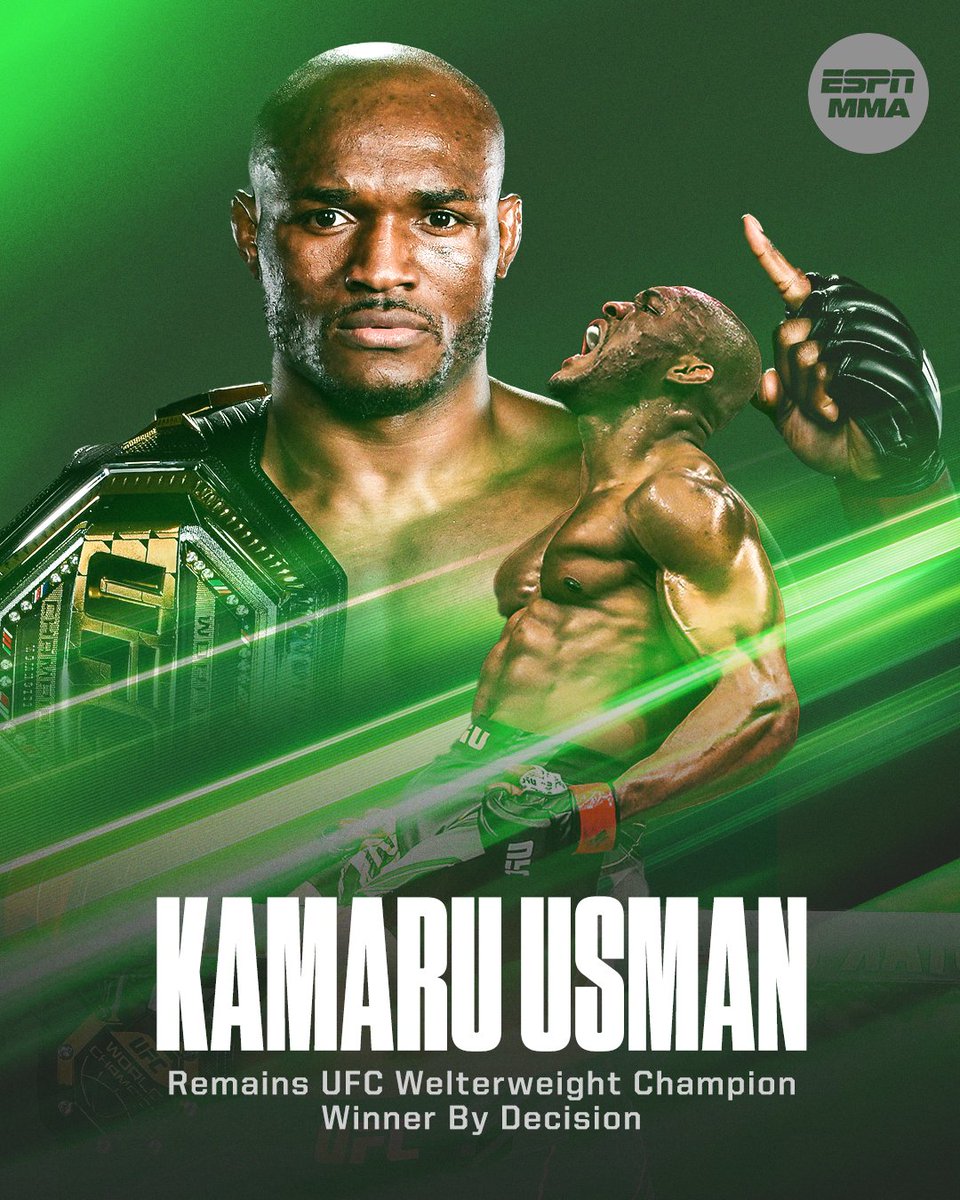 Naija_PR's tweet photo. And Kamaru Usman remains champion 🔥 https://t.co/IYENHGsEl0