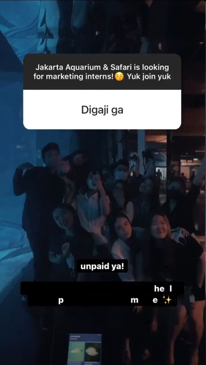 Dari story Jakarta Aquarium dan Otter yg kemaren rame, sebenernya ada subliminal message nya lho dari adminnya

Pada nyadar ga? 😌 <a href="/hrdbacot/">HRD BACOT</a>