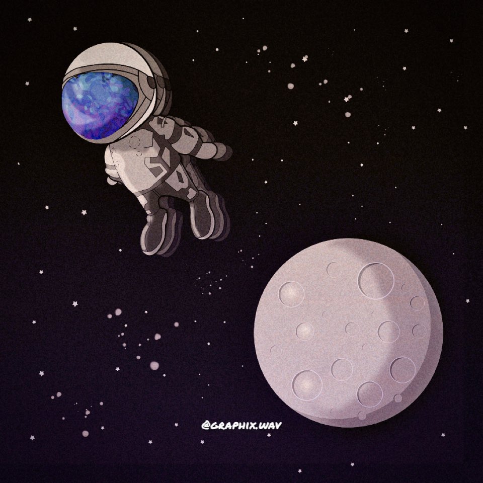 wav_graphix's tweet photo. Moon 🌔🧑‍🚀 https://t.co/EuY8dzokKH
