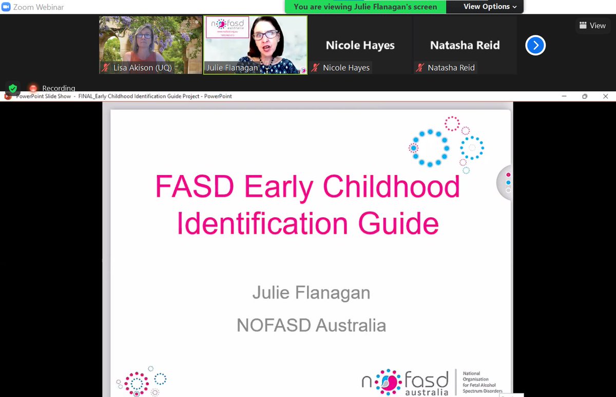 DrLisaAkison's tweet photo. Julie Flanagan from @NOFASDAustralia providing an update to a large project to raise awareness amongst the early childhood education sector on #FASD. #FASDSIG @APSADConf https://t.co/xH4tOKYwIl