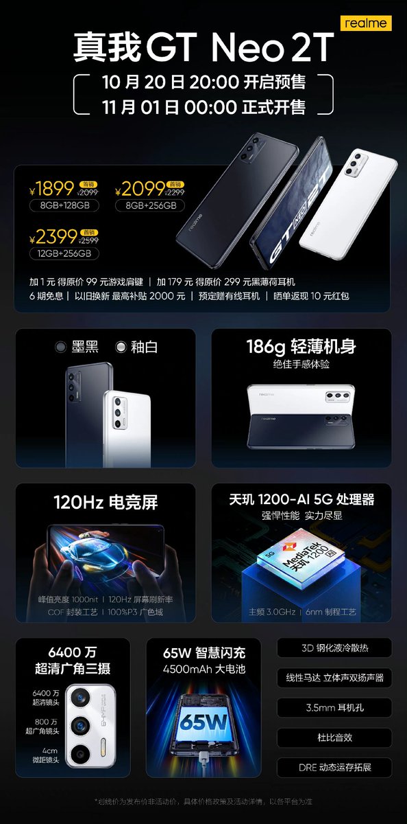 ravi3dfx's tweet photo. #RealmeGTNeo2T & #RealmeWatchT1 Specifications & Price in China 👀 , I hope @MadhavSheth1 will dare to launch this mobile at same price in india also 😉 #realme #daretoleap 😹 #RealmeGTNeo2 https://t.co/bp7uRI7wZ5