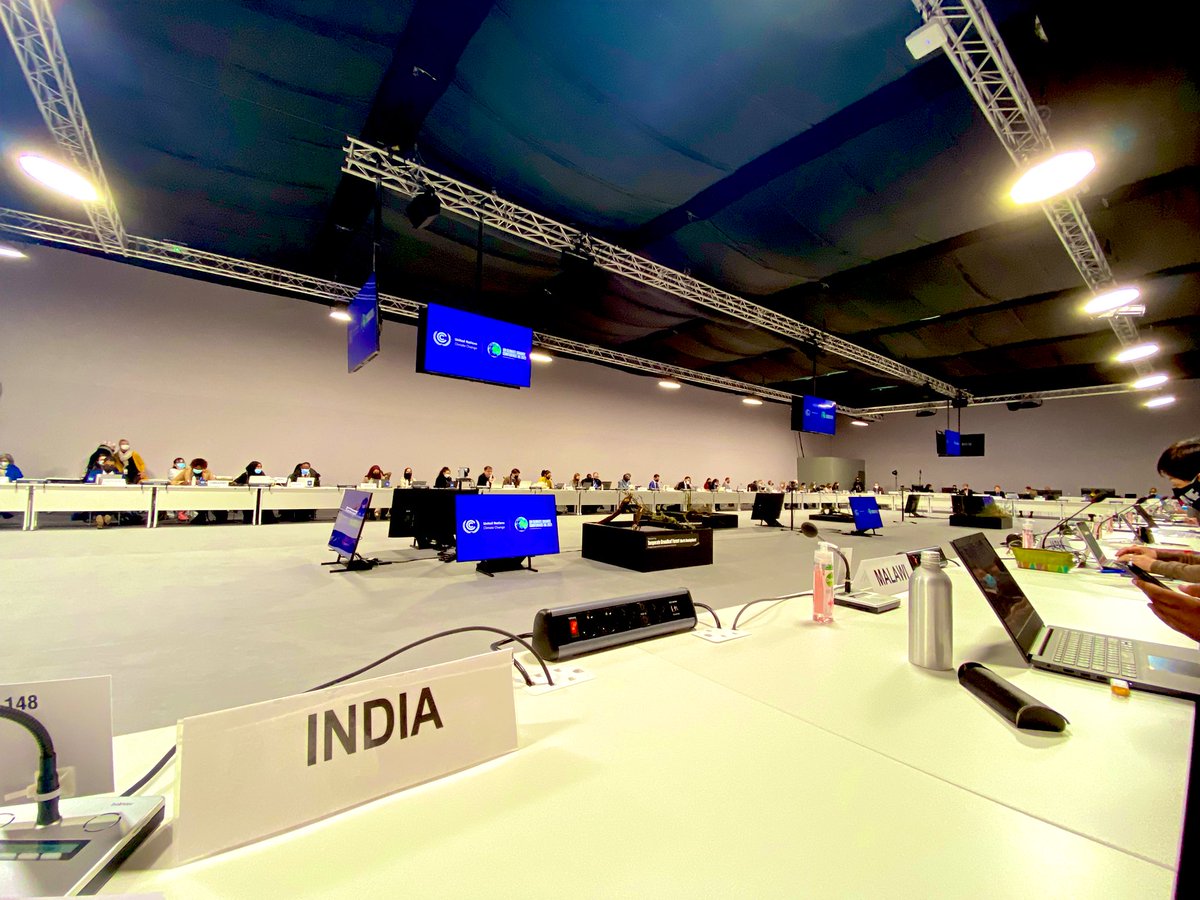 Ninad_India's tweet photo. First week of #COP26 ended. Looking forward to crucial, result oriented final week. 
I represented #India on multiple occasions this week in the negotiations on issues related to Nationally  Determined Contributions (NDCs) under #ParisAgreement.
I feel proud and privileged...🇮🇳🙏 https://t.co/crXZD0v375