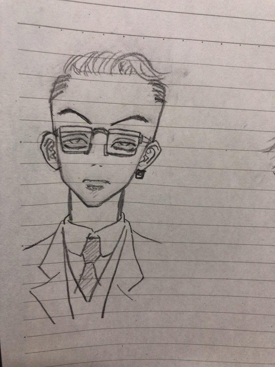 私があまりに東リベにハマってるので姉が描いてくれた稀咲と半間
稀咲はともかく何で半間くんのそのシーン描いたの???!??? 
(って言いつつ画像はありがたく保存した😋) 