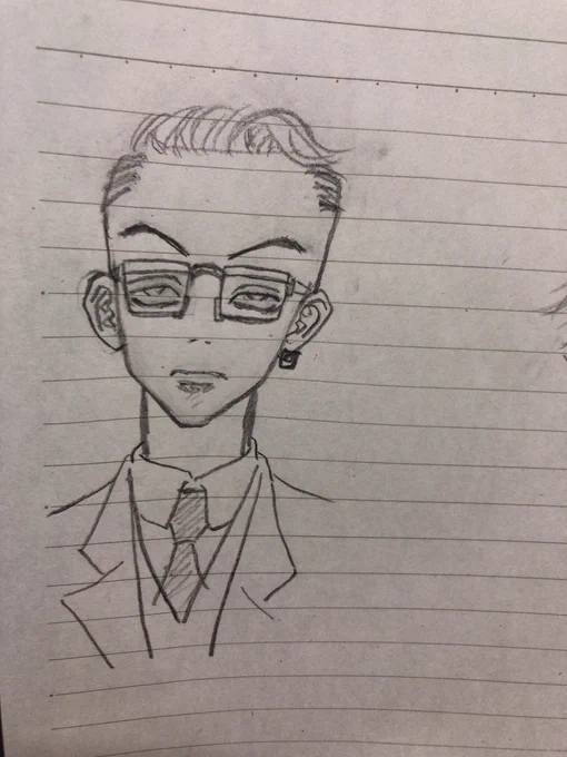 私があまりに東リベにハマってるので姉が描いてくれた稀咲と半間
稀咲はともかく何で半間くんのそのシーン描いたの???!??? 
(って言いつつ画像はありがたく保存した😋) 