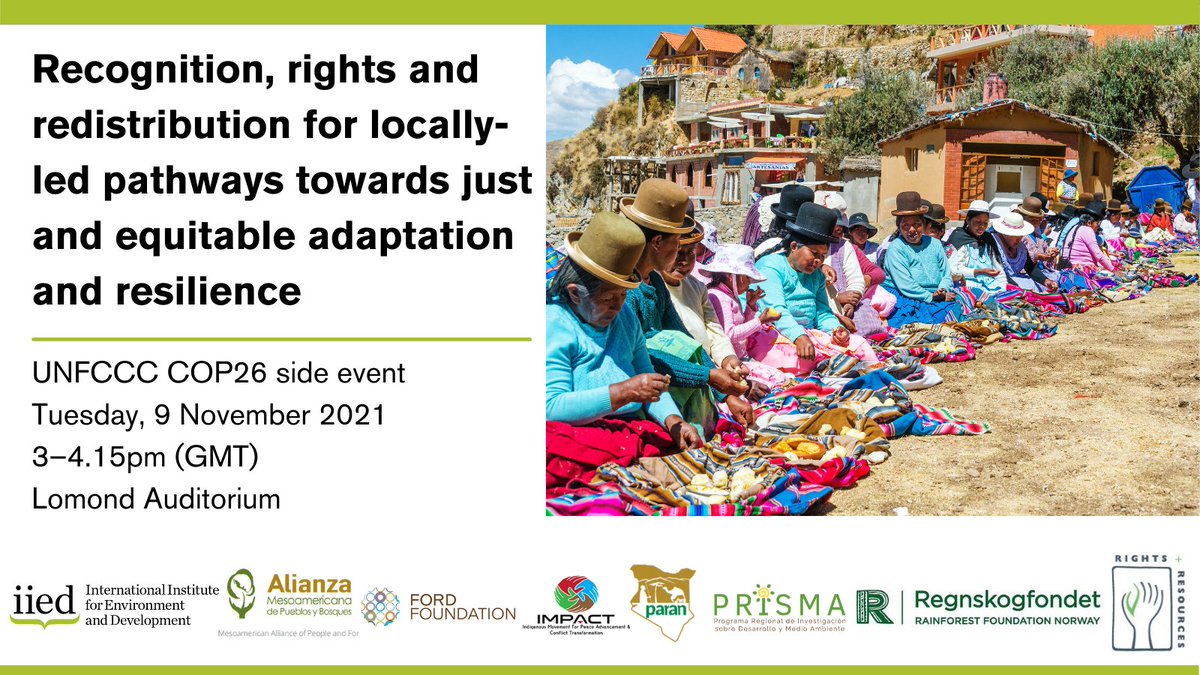 Recognition, rights and redistribution for locally-led pathways towards just and equitable adaptation and resilience.