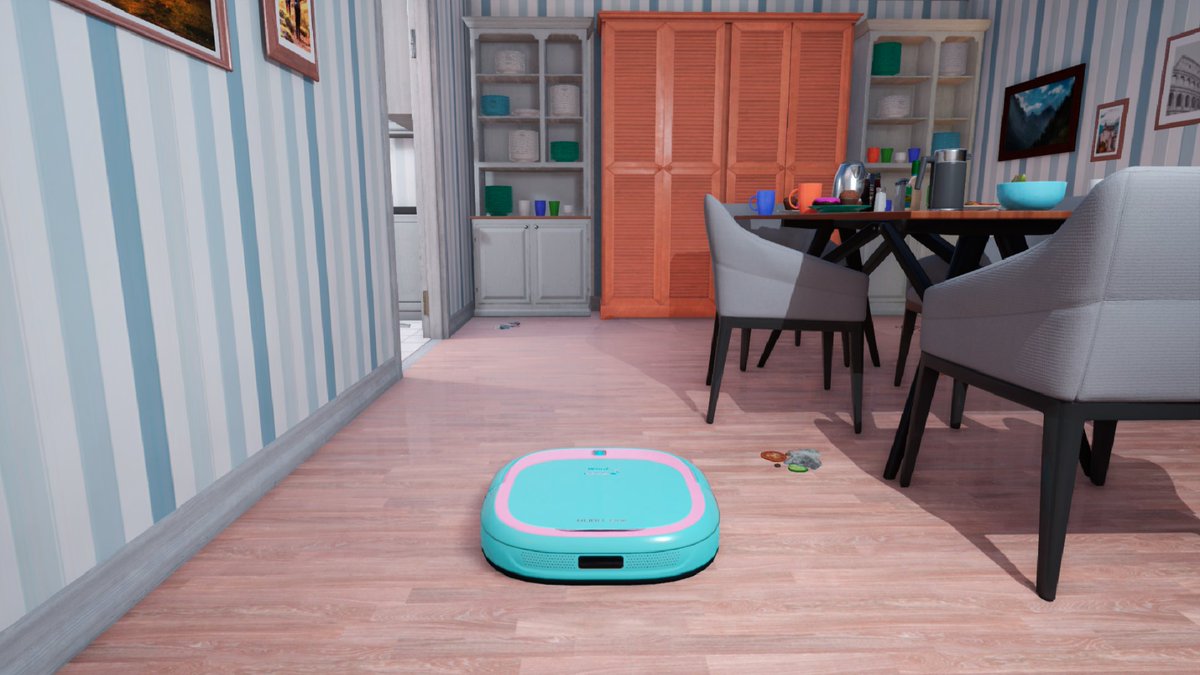 KeyRealmStudios's tweet photo. Play as a cleaning robot in Robo Vacuum Simulator
Wishlist on Steam: https://t.co/T5B6rMSiBF

#indiegames #indiegame #screenshotsaturday #UnREAL #madewithunreal #gamedev https://t.co/RTx7XGKrZr