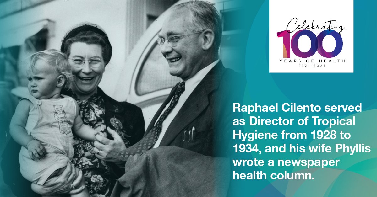 healthgovau's tweet image. Raphael Cilento served at Health from 1922 to 1934 including as Director of Tropical Hygiene🌴 His wife Phyllis was also a doctor &amp;amp; wrote a newspaper health column📰

📚For more 100 Years of Health see🖥️ health.gov.au/about-us/100-y…

#100yearsofhealth #topicalmedicine #healthadvice