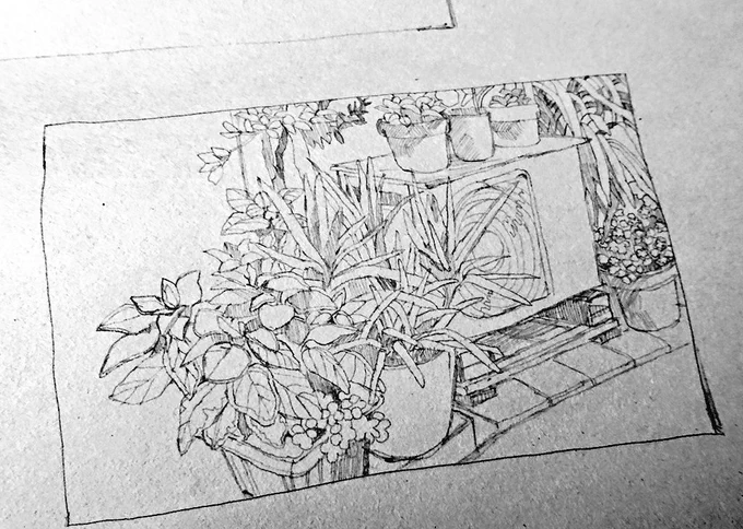 描いとります 