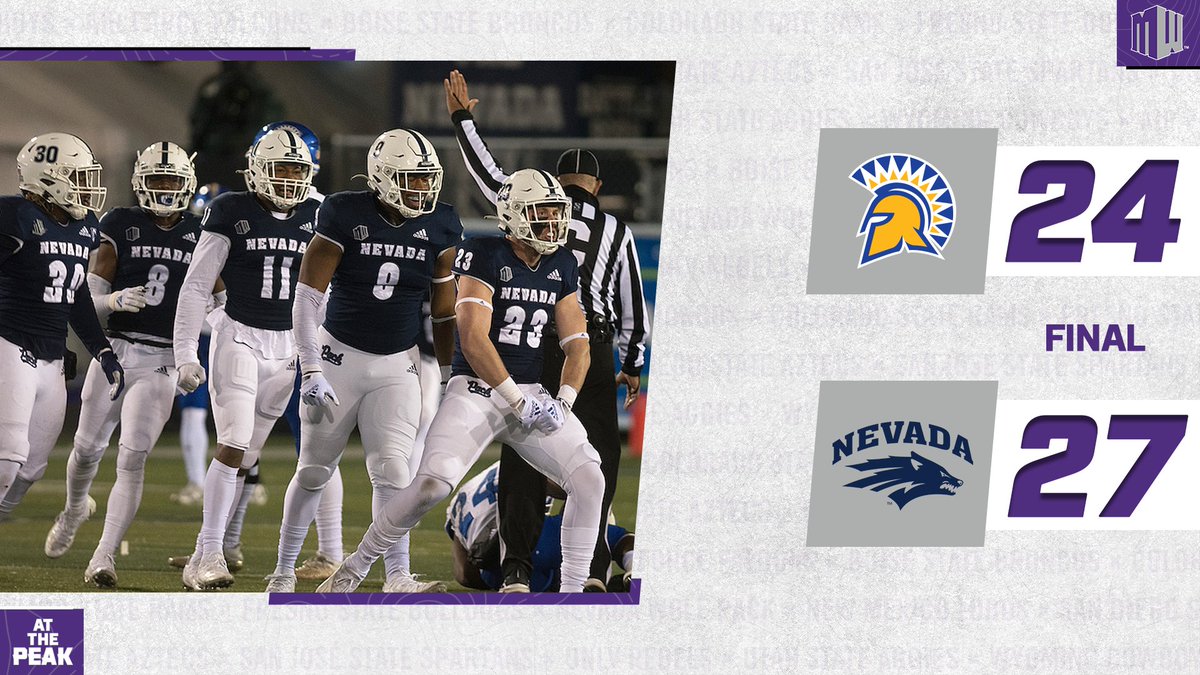 .<a href="/NevadaFootball/">Nevada Football</a>'s defense scores a pair of TDs and <a href="/btalton111/">Brandon Talton</a> hit a FG with 3 seconds left for the win!

#AtThePeak | #MWFB | #BattleBorn