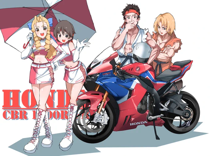 バイクの絵(タップ推奨かも)
#StreetFighter #春日野さくら #格ゲーキャラ描こうぜ 