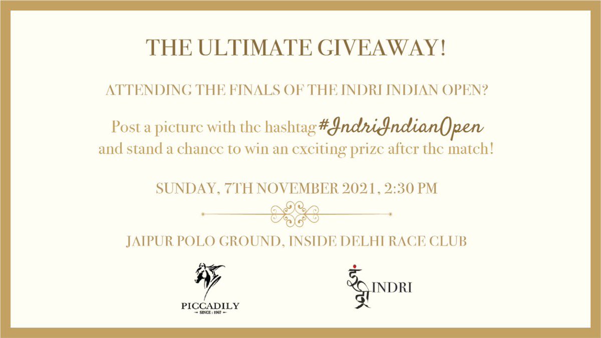 NewsX's tweet photo. Letβs get the ball rolling on the #indriindianopen contest!
Post a picture with the hashtag #indriindianopen and stand a chance to win a prize at the end of an enthralling final between Jindal Panthers & Sahara Warriors.
.
.
.
#hellomagindia @HELLOmagIndia @royalfables https://t.co/bYcPVL1SnG