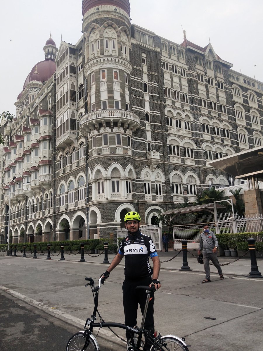 The secret to living well and longer is: 
🍉Eat Half
🚶‍♂Walk double 
😄Laugh triple
🥰Love without measure &amp;
🚴‍♂Ride as much as possible - Tibetan Proverb.
New bike day for me with a joyful ride to iconic landmarks of Mumbai. Thank you <a href="/VikramLimsay/">Vikram Limsay</a>  <a href="/BromptonBicycle/">Brompton Bicycle</a>