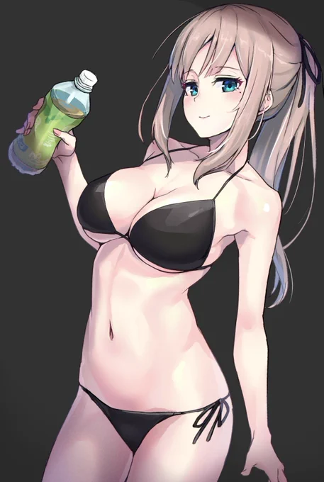うちの子+肌塗り練習絵
#いいおなかの日 