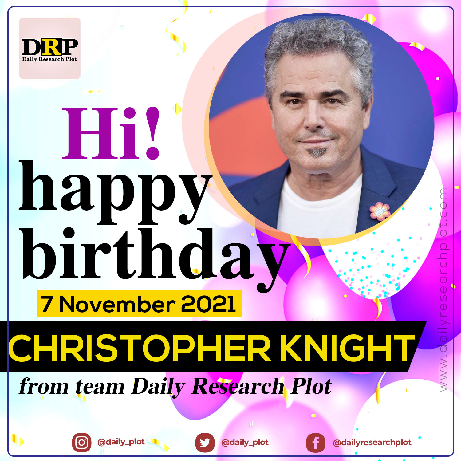 Happy Birthday!
Christopher Knight    