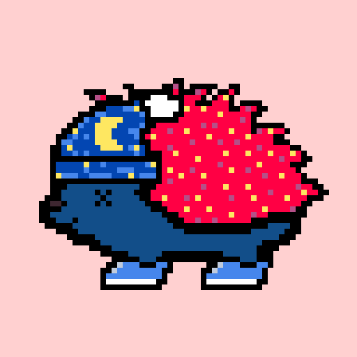 Zombie hedgehog is ready to go to sleep!🦔💤