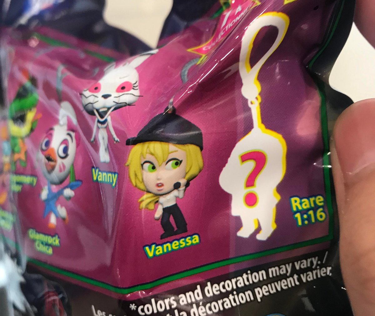 POPGOESdev's tweet photo. FNAF News: A new series of hanger toys from UCC Distributing for Security Breach has been discovered.

But the rare hanger shows a very mysterious silhouette for a character we might not have seen yet... Is that Gregory? A Staff Bot? Any other ideas? 

Photos by AzzyTheEggy https://t.co/KxkqpcrSDF