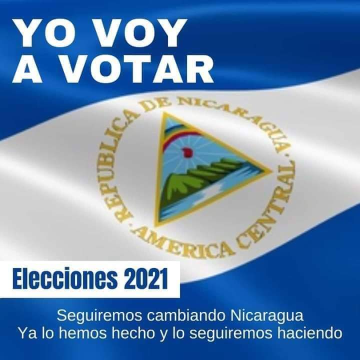 Por la continuidad del progreso y bienestar de nuestra amada #Nicaragua, yo votaré este 7 de noviembre.

#UnidosEnVictorias 
#EleccionesSoberanas2021 
#EnRevolución