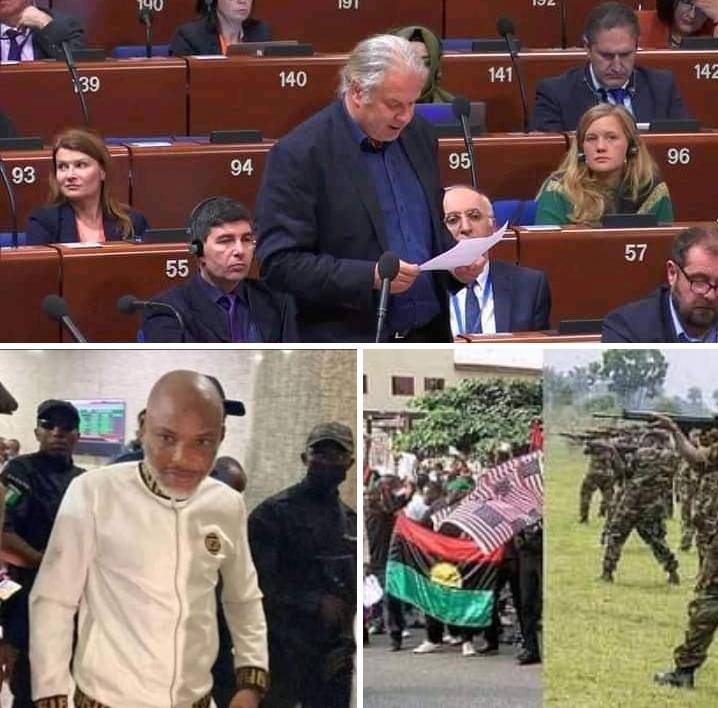 Ed_Brazz's tweet photo. JUST IN: "Dialogue Is The Solution To Mazi Nnamdi Kanu, IPOB And Biafra Not Military Siege". - German Parliament Member, Andrej Hunko Tells Buhari Government... https://t.co/Qwu68Denxs