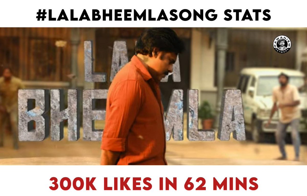 PawanismNetwork's tweet photo. 300K+ likes in 62 mins 🌋🌋🔥

#LaLaBheemlaSong

Song link : https://t.co/ksce0zEzHA https://t.co/fTE1qpa2PG