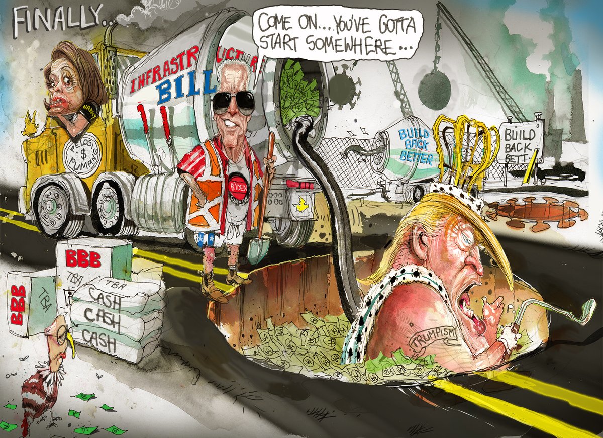 Biden just about to fill the hole that Don the Con had dug himself into