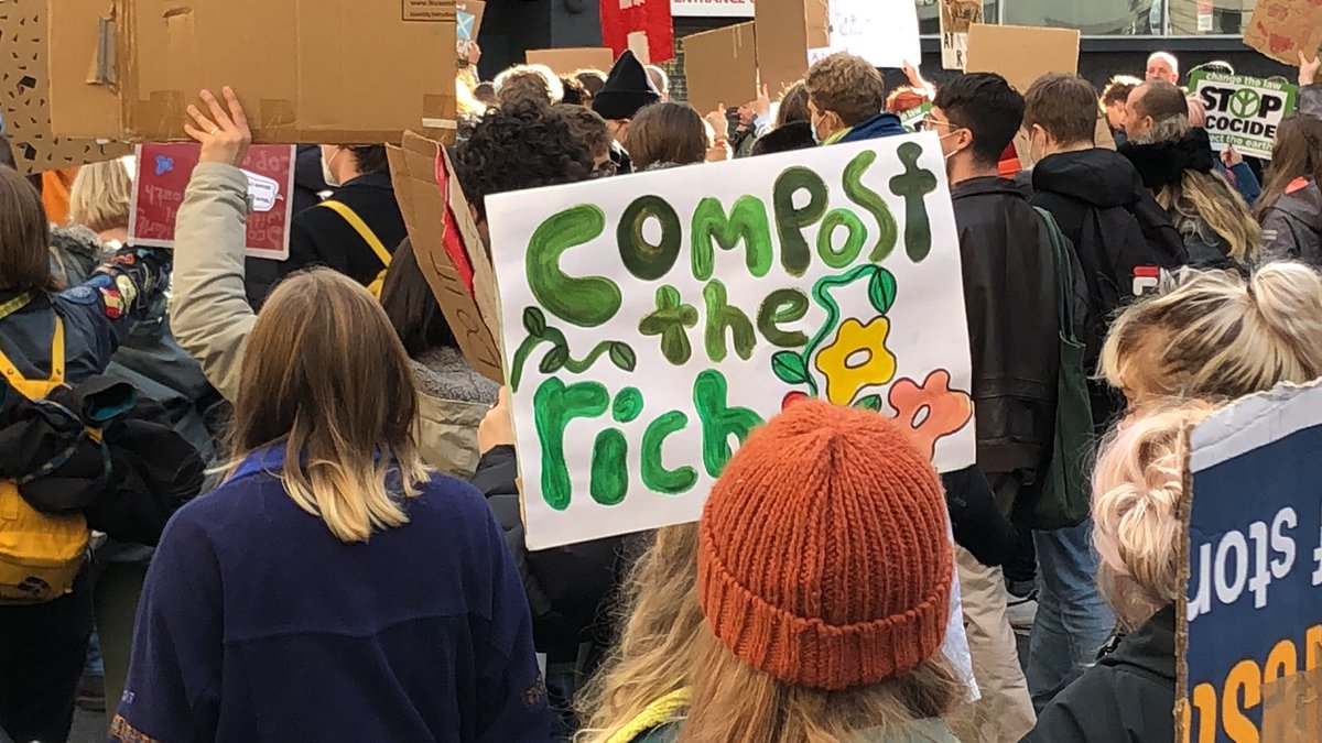 EarlGreyPlease's tweet photo. @cop26: Composting-the-rich ain’t gonna help till you know what you’re planting; If someone’s landed unicorn’s here surely nothing’s impossible; Hope isn’t far (quite literally); Eat-the-rich? Sure. Then what? https://t.co/G0qd1EOOAp