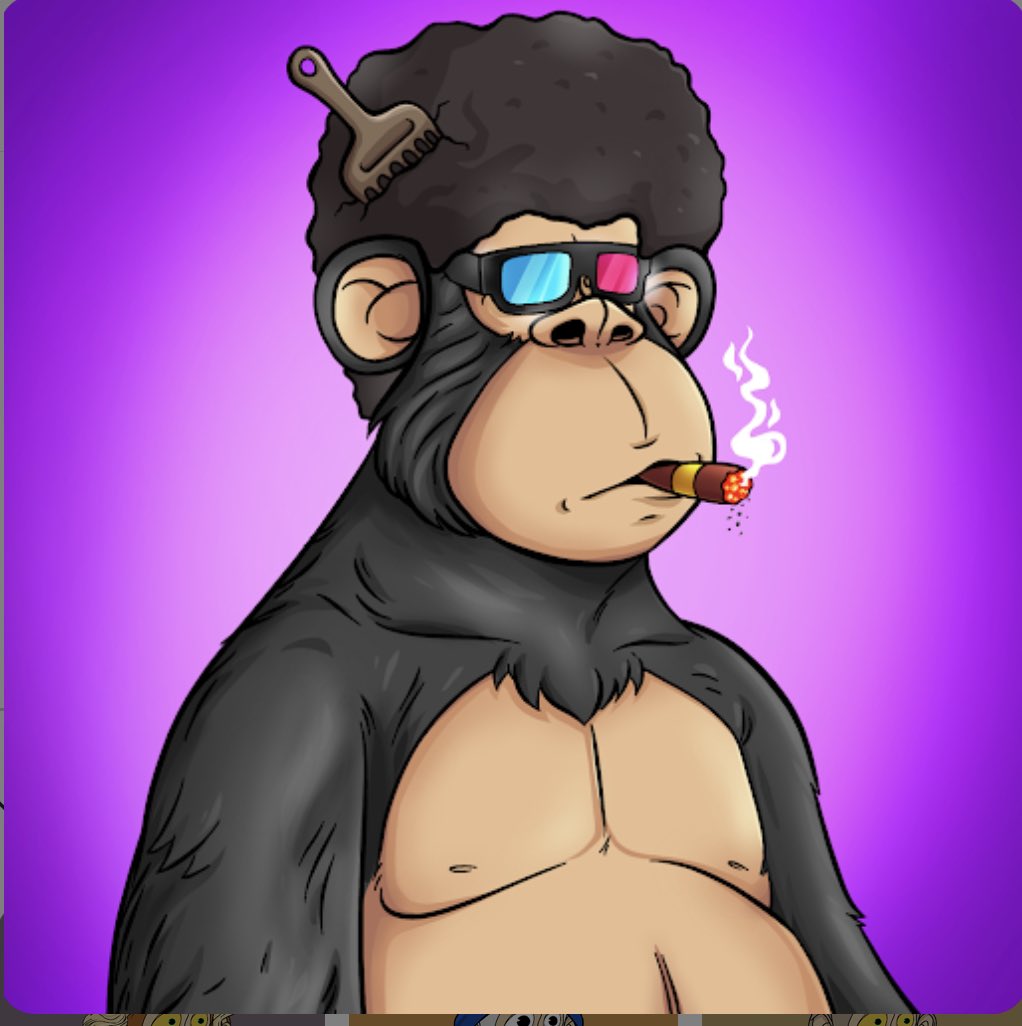 NFT_Whale29's tweet photo. @abderaouff__ @NFT @fatapeclub LFG Friends!!! 🚀
This is my Buddy 🦍🚬 https://t.co/ZGjx5gmRmZ