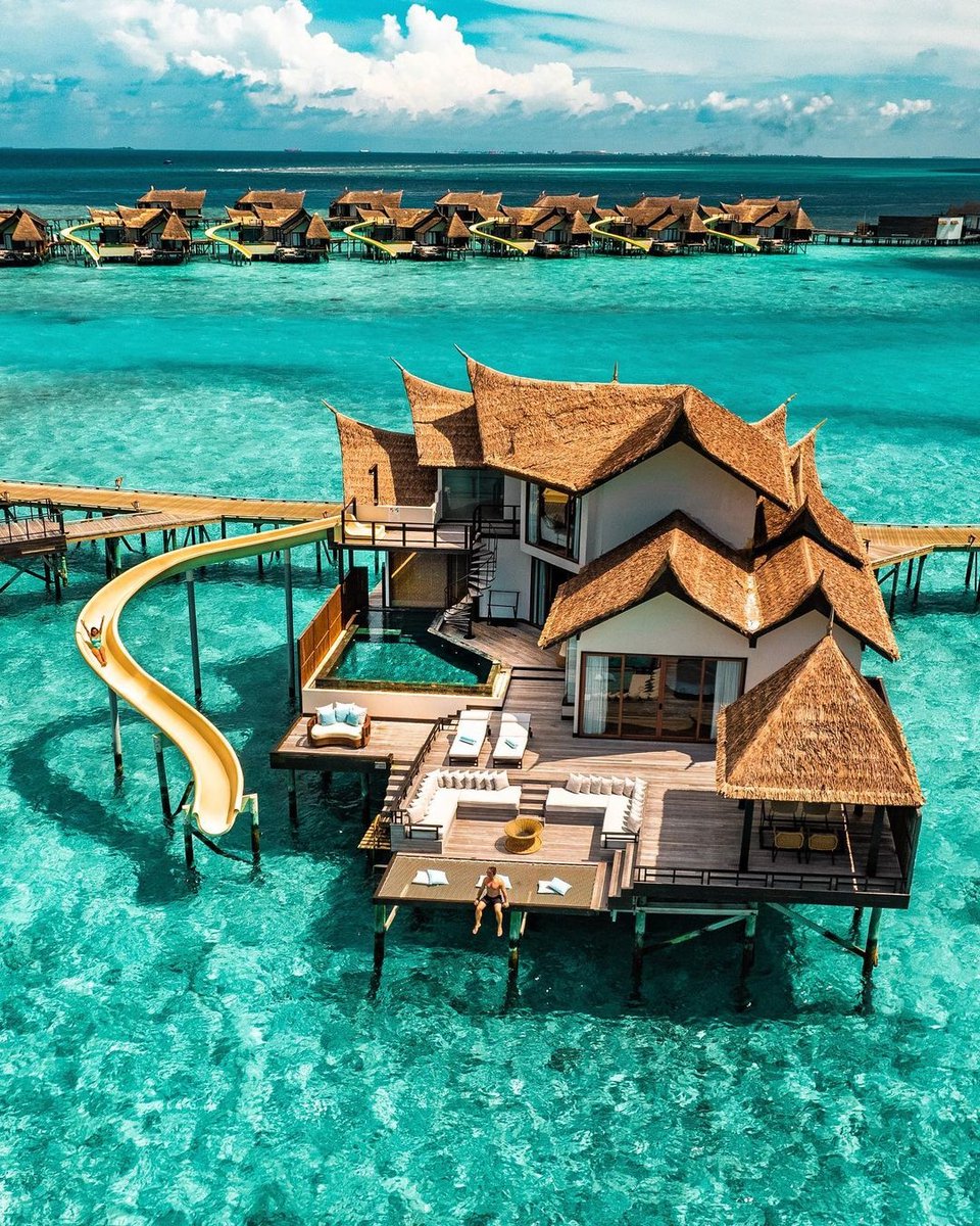 Westay's tweet photo. With a plush overwater RESERVE equipped with everything at your convenience, and your own private slide, look no further for the perfect tropical travel goals 🧘🏻‍♂️⁠
#OutOfTheOrdinary #luxuryhotels #luxuryescapes #luxurystay #maldivesisland #maldives  #westaydubai https://t.co/DHRpXHqmWT