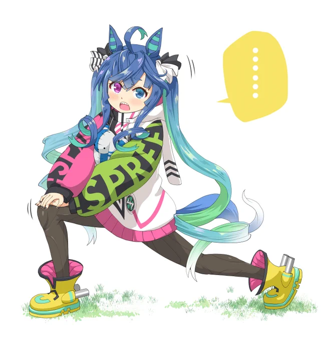 『まだー?』
……柔軟完了でお待ちかねです
#ウマ娘
#ツインターボ 
#スタンバイターボ 