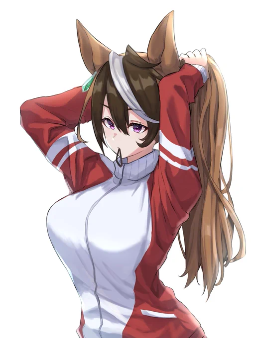 トレーニング前に髪を結ぶシンボリルドルフ
 #ウマ娘 