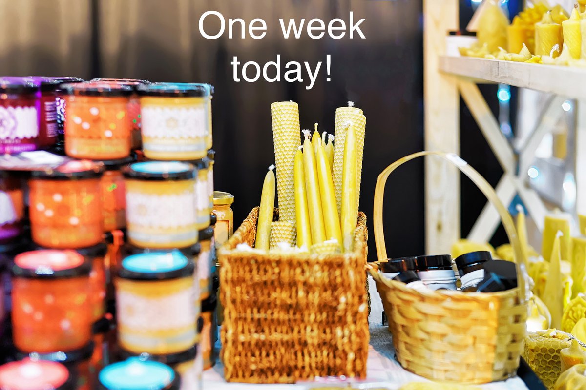 Yes it really is only 1 week away and we can’t wait to open our doors to you all again. 14th November, 12-4pm. wellswaypta.co.uk over 80 indoor and outdoor stalls as well as hot food vans!!