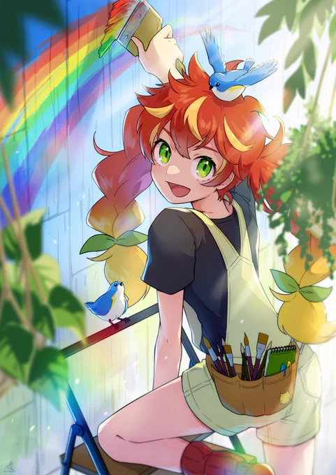 🌈🕊
#創作 #創作イラスト 