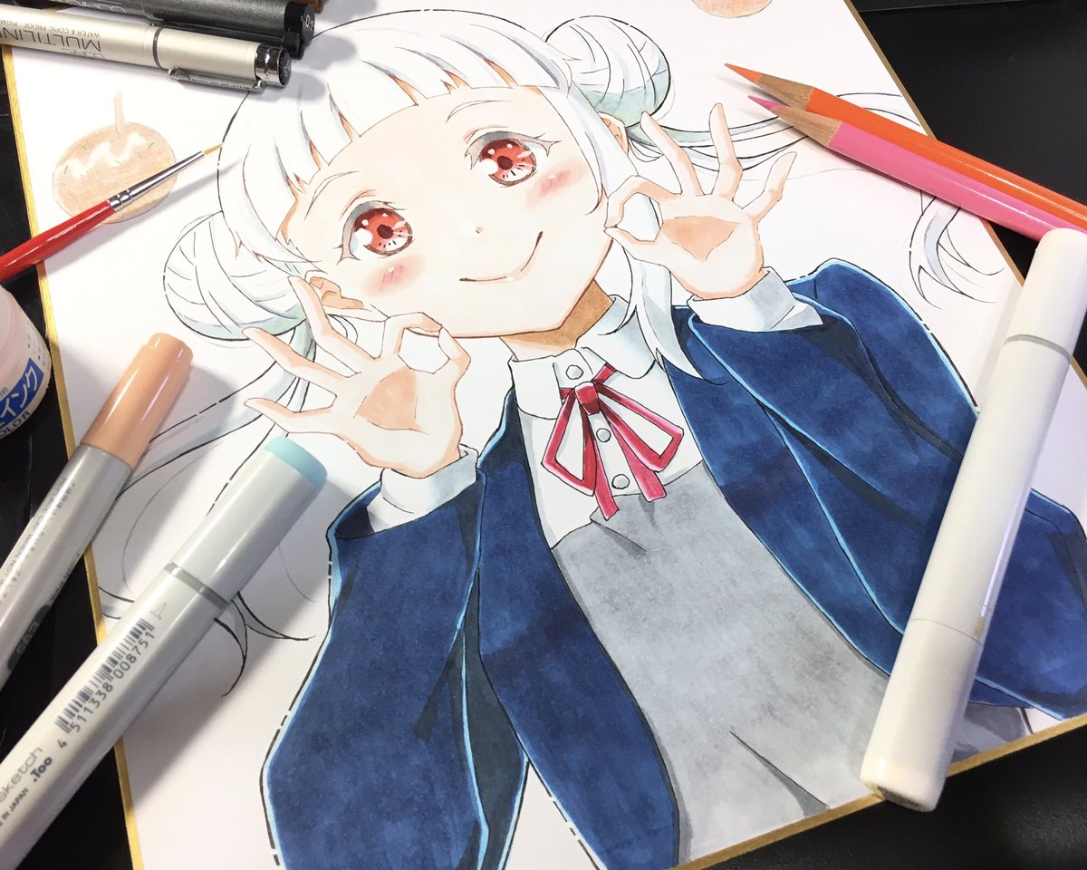 「こっちは贈ったちぃちゃん色紙💫✨✨ 」|QY@僕ラブ「結女07」のイラスト