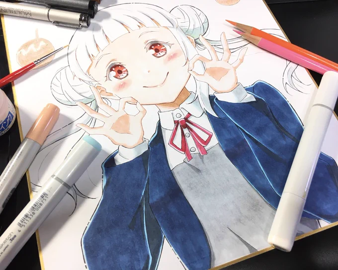 こっちは贈ったちぃちゃん色紙💫✨✨ 