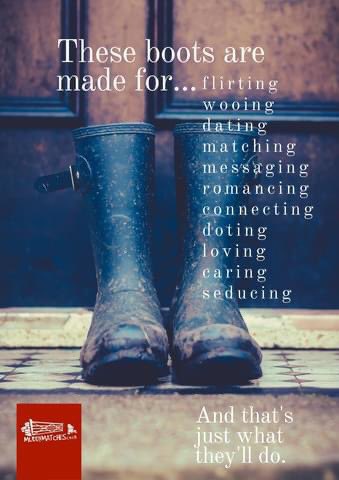 MuddyMatches's tweet image. And you thought your boots were just made for walking? #muddymatches #countrydating