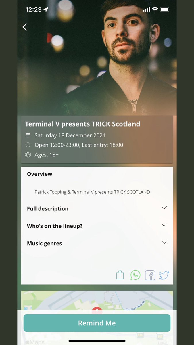 Selling x2 terminal V TRICK tickets due to the date being changed!!