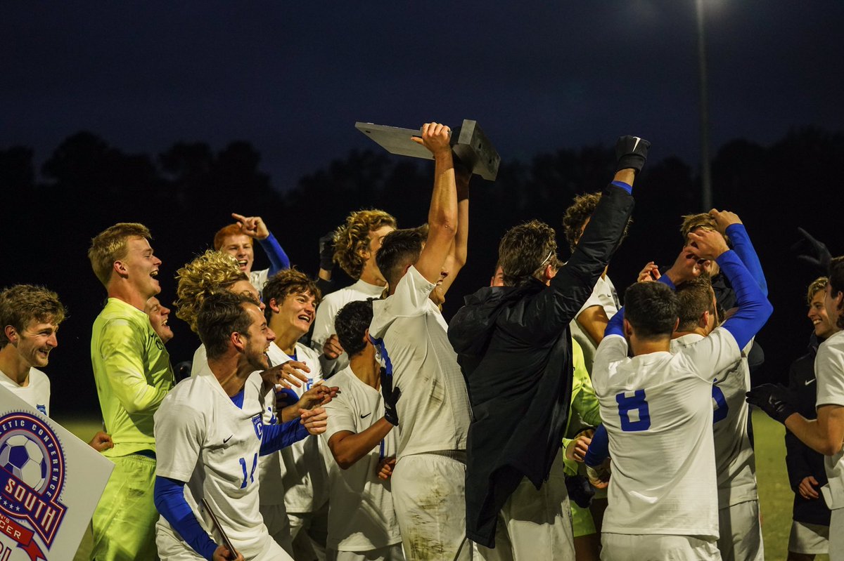 Scots_Soccer's tweet photo. 🏆2021 USA-SOUTH CONFERENCE CHAMPIONS🏆
All glory to God
#NotForSelf #WeAreTheScots https://t.co/j2IQ7nlFAj