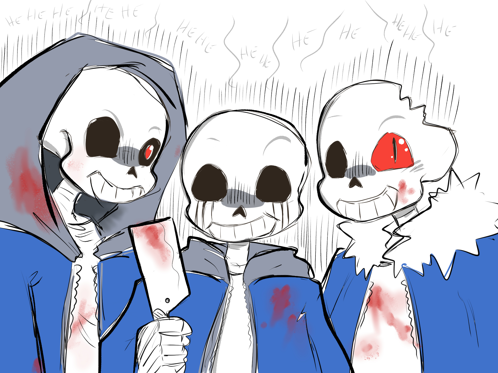X 上的 Luc Arcane (Justyna)：「#undertale #underverse bad boys squad but with  my headcanon height ..and cutest version of Nightmare w.i.p. #horror # horrorsans #horrortale #dreamtale #nightmare #nightmaresans #dust #dusttale  #dustsans #killer