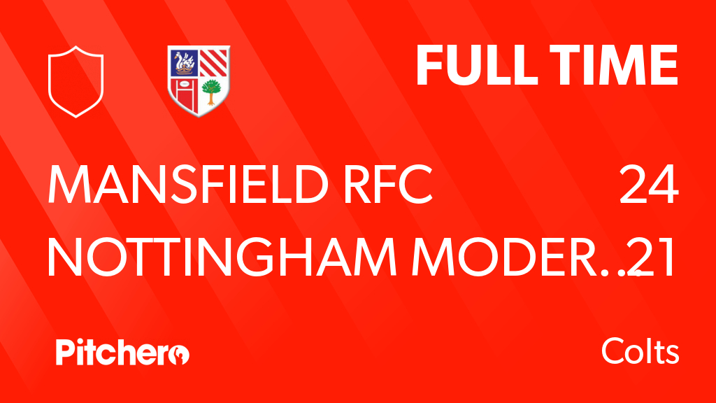 NMRFC's tweet image. FULL TIME: Mansfield RFC 24 - 21 Nottingham Moderns RFC
#MANNOT #Pitchero
nottinghammodernsrfc.com/teams/148985/m…