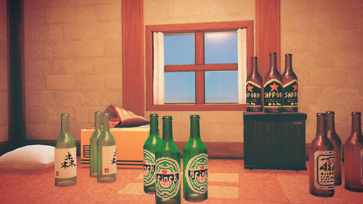 ariimmm's tweet photo. びんビールなど　自己満足で好きな銘柄かきました　お酒呑む方ぜひ🍻🍶
#あつ森 #AnimalCrossing
#マイデザイン配布
#acnhdesigns #acnhpatterns https://t.co/0oylBvyZQM