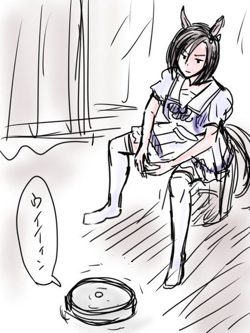 後輩を見守るエアグルーヴ 