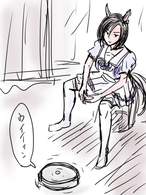 後輩を見守るエアグルーヴ 