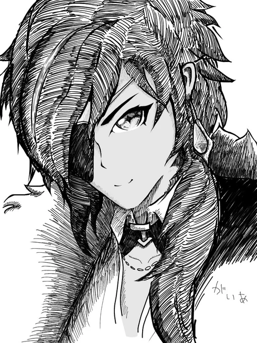ペン新調&amp;お絵描き再開練習のガイア 
