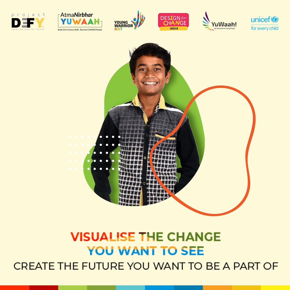DesignforChang3's tweet photo. Think from your heart, visualize change, make change happen and inspire others to create change. Join @DesignforChang3-@UNICEF's AtmaNirbhar YuWaah Programme! Download the Toolkit and Register NOW! 

https://t.co/UILz2yDYea https://t.co/kTzxTiNzzd