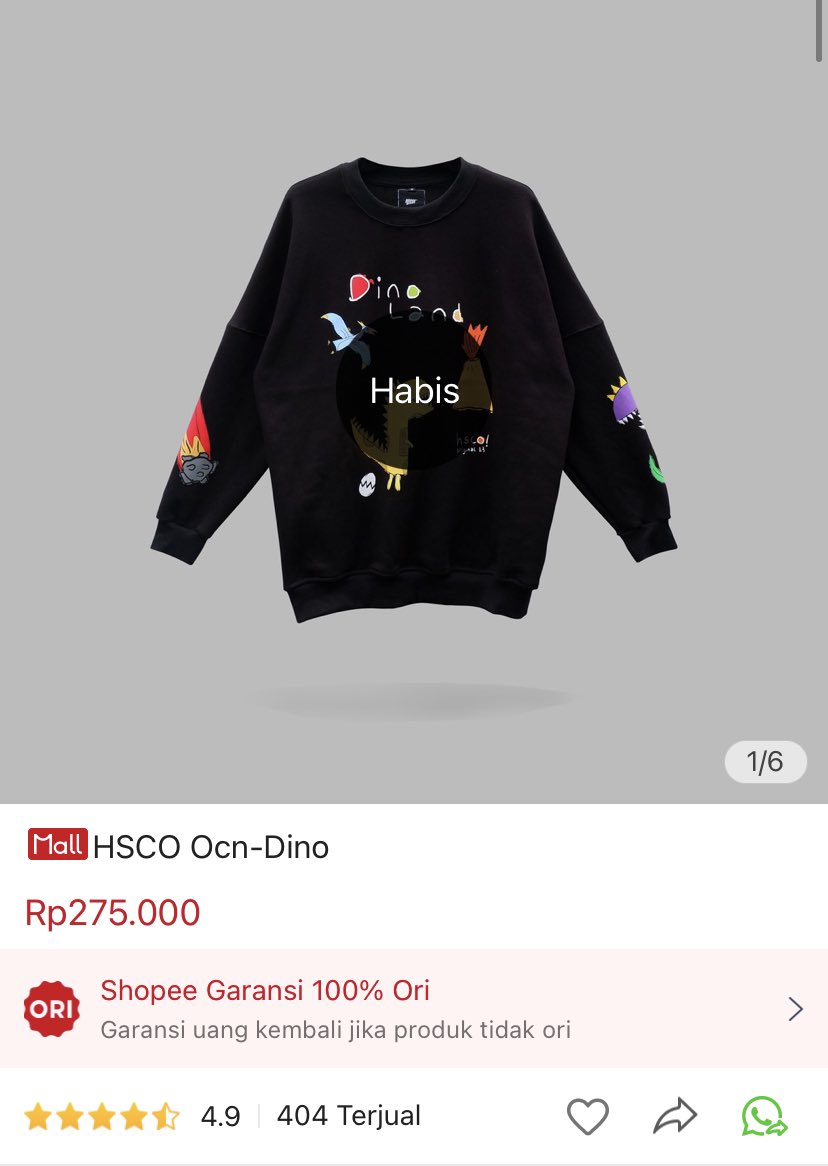 fashionjeketi's tweet photo. Azizi Asadel wore HSCO Ocn Dino Sweater. #JKT48Fashion https://t.co/iAetCRWO4H